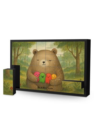 Mr. & Mrs. Panda Adventskalender Bär Gefühl Design ohne Spruch in Weiß