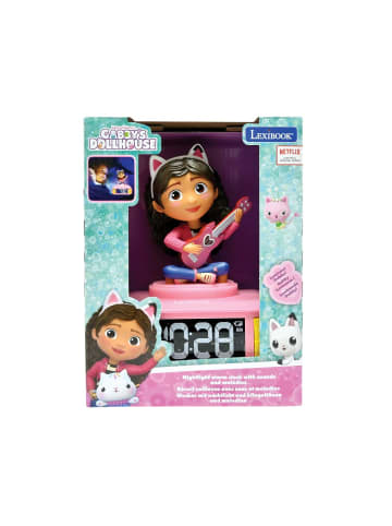 Lexibook Gabby's Dollhouse 3D-Nachtlicht-Wecker mit Soundeffekten