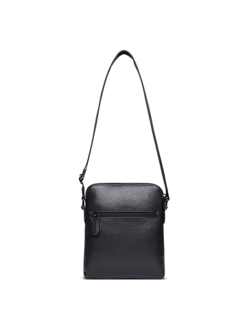 Bugatti Nome Umhängetasche Leder 19 cm schwarz