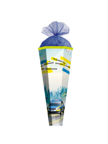 DIY Bastel-Schultüte groß 85 cm Polizeieinsatz in Blau