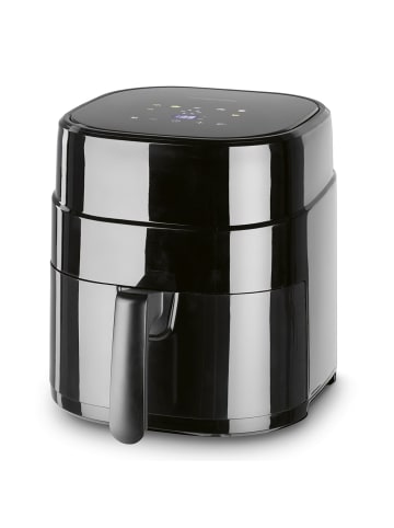 Gourmet Maxx Heißluft-Fritteuse Digital 4,5l 1400W schwarz mit Farbdisplay oben Schwarz