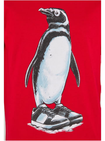 Mister Tee Shirt "Kids Fancy Penguin Tee" in Rot