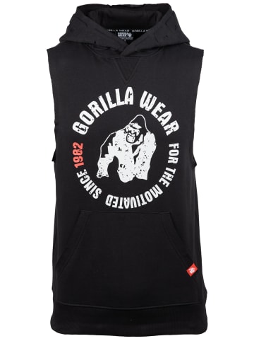 Gorilla Wear Ärmelloser Marshall-Hoodie – Schwarz – Größe M