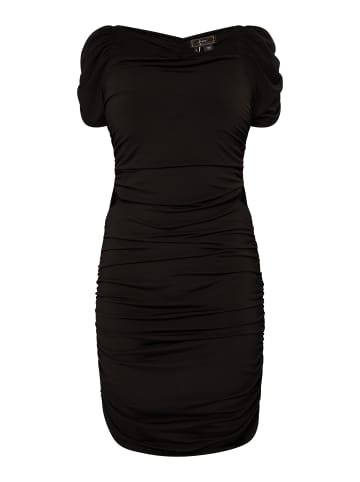 faina Damen Mini Kurzarmkleid in Schwarz