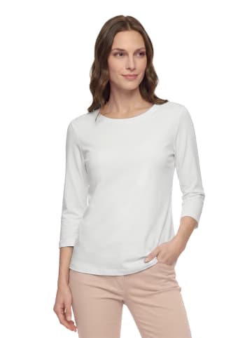 Betty Barclay Basic Shirt mit Rundhalsausschnitt in Rohweiß