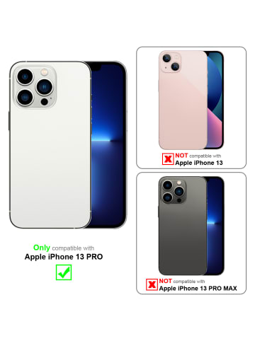 cadorabo Hülle für Apple iPhone 13 PRO Glitter in Transparent mit Glitter