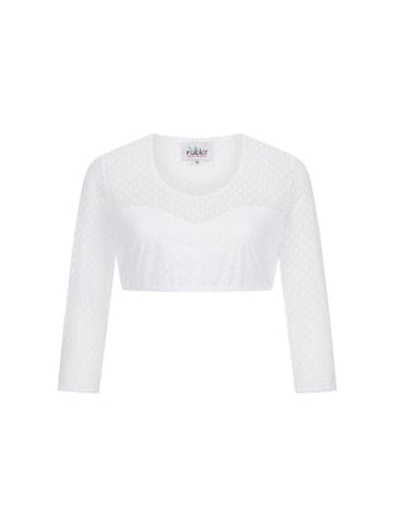 Nübler Dirndlbluse langarm Lisa in Weiß