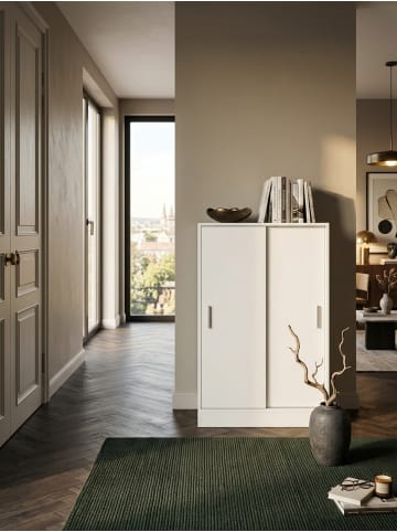 KADIMA DESIGN Aktenschrank | Weiß, 60x107.5x28.5cm