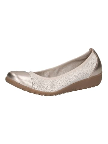 Caprice Ballerinas in Vanilla
