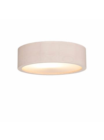 Licht-Erlebnisse Deckenlampe Ø 27 x (H)8 cm in Holz geweißt