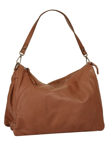 Samantha Look Umhängetasche echt Leder in cognac