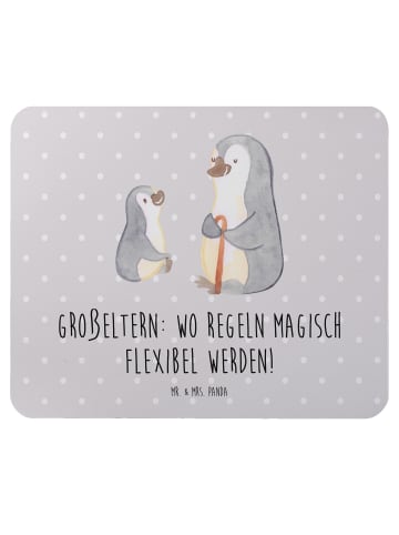 Mr. & Mrs. Panda Mouse Pad Großeltern Magie mit Spruch in Grau Pastell