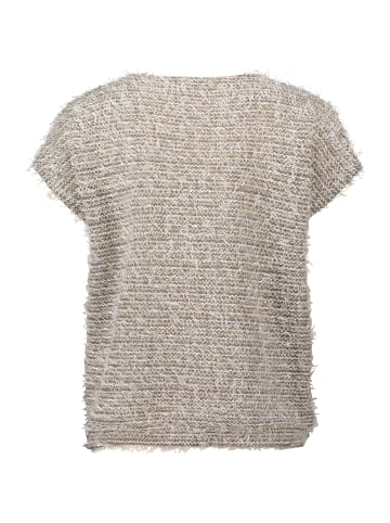 Betty Barclay Feinstrickpullover mit Lurexfaden in Taupe/Beige
