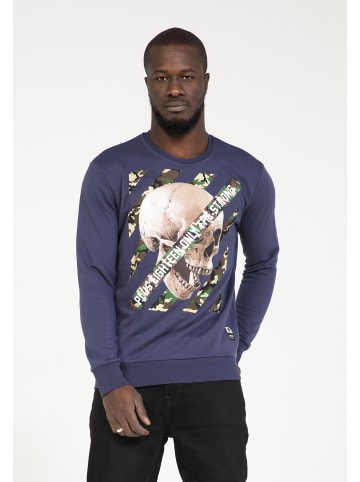 PLUS EIGHTEEN Sweater Mit Print in Petrol