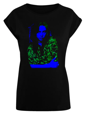 F4NT4STIC Extended Shoulder T-Shirt Billie Eilish Neon Backlit in schwarz
