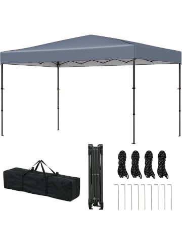 COSTWAY Pavillon 3x3 m in Grau