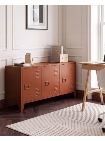 Beliani Büroschrank CARDIFF in Braun - (W) 120 x (H) 60 x (L) 40 cm