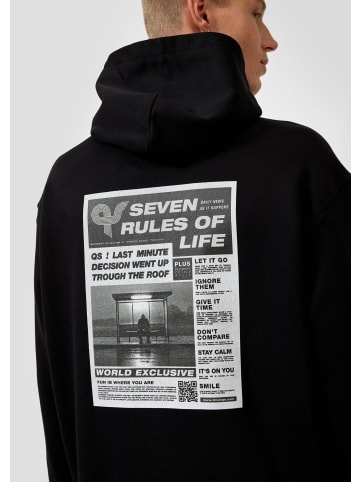QS Sweatshirt in 99D2_schwarz