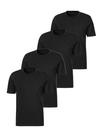 S. Oliver Unterhemd / Shirt Kurzarm Basic in Schwarz