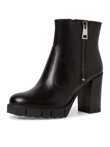 Tamaris Reißverschlussstiefelette in schwarz