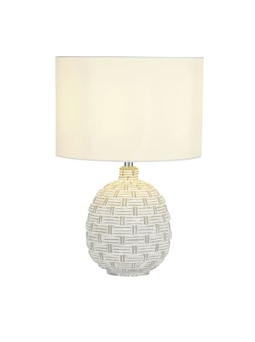 Licht-Erlebnisse Tischlampe (B)25 x (L)25 x (H)36.5 cm in Weiß