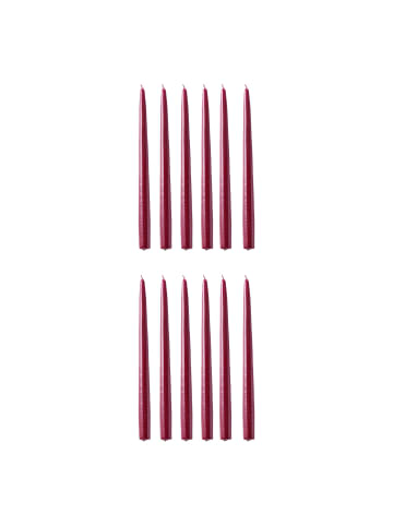 Butlers Zwillingskerze TWIN FLAME 12er-Set in Rot