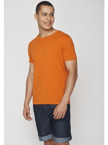 GreenBomb T-Shirt Basic in Schwarzes Heidekraut Orange