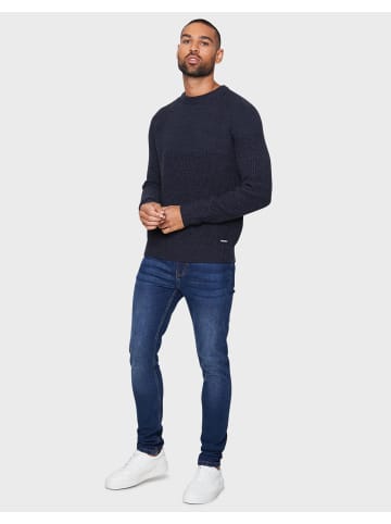 Threadbare Strickpullover Reed in Navy / Deep Blue Marl