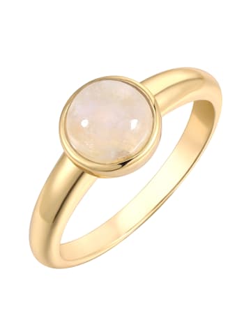 Rafaela Donata Ring aus Sterling Silber mit Mondstein in gelbgold
