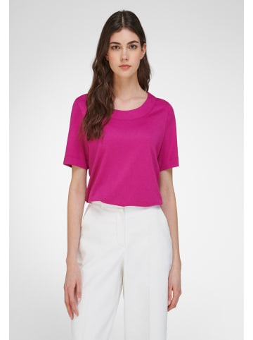 PETER HAHN Rundhalsshirt Cotton in fuchsia