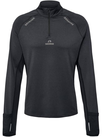 Newline Sweatshirt Mit Kurzem Reißverschluss Nwlmesa 1/2 Zip L/S Men in BLACK MELANGE