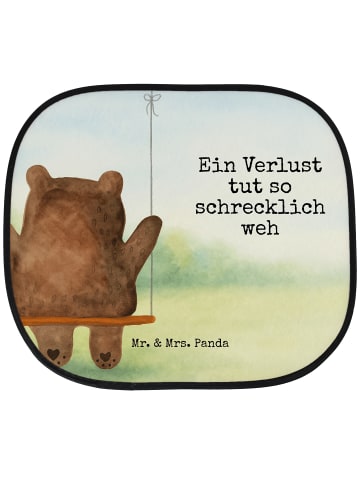 Mr. & Mrs. Panda Autosonnenschutz Bär Schaukel Design mit Spruch in Weiß