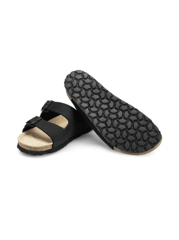 VITAFORM Nubukleder Pantoletten in nero