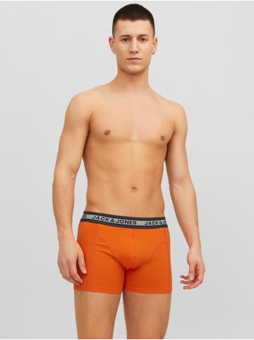 Jack & Jones 3-er Pack Boxershorts Set Retro Unterwäsche JACMYLE in Orange-Blau