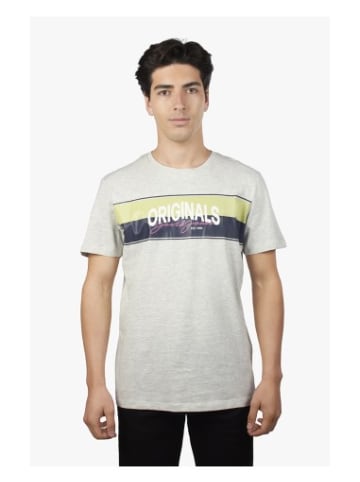 Jack & Jones Tshirt in Weiß/Weiß/Grau