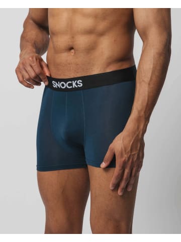 SNOCKS Boxershorts aus Modal Mix (Schwarz/Grau/Blau) 3 Stück
