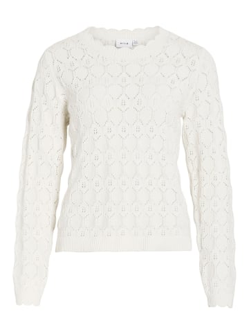 Vila Strickpullover in Cloud Dancer