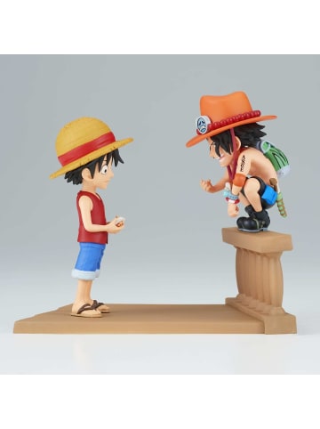 Bandai Namco Banpresto Actionfigur Monkey D. Luffy & Portgas D. Ace One Piece 8 cm BP89475P