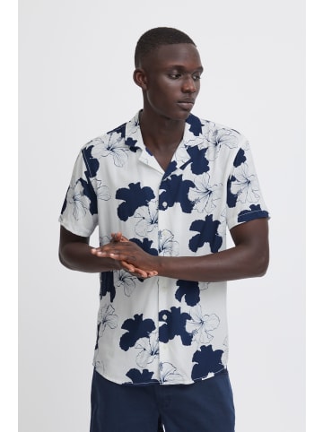 BLEND Kurzarmhemd BHShirt 20716383 lässiges florales Kurzarmhemd in Blau