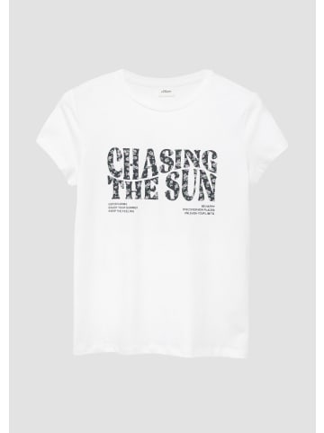 s.Oliver T-Shirt in 0100_weiß