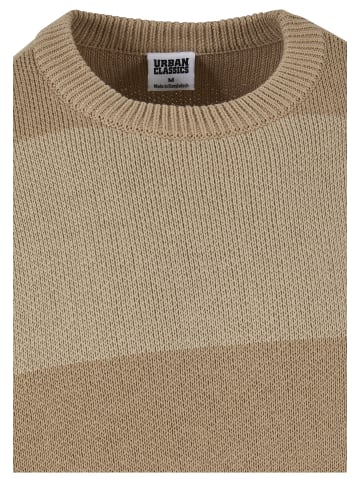 Urban Classics Urban Classics Herren Heavy Oversized Striped Sweatshirt in warmsand/wetsand