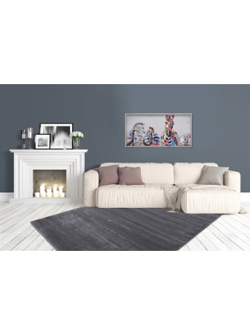 Kayoom Hochflor Teppich Saint in grau - rechteckig