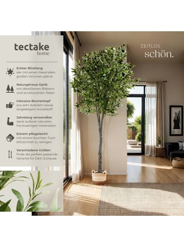 tectake Künstliche Kunstpflanze, detailliert und naturgetreu, mit viel Volumen