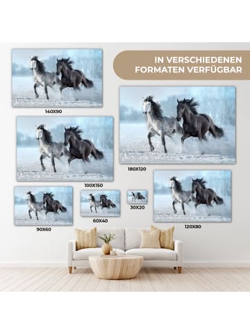 MuchoWow Leinwand Bilder Anthrazit