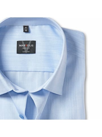 MARVELIS Langarm Business Hemd für Herren in blau