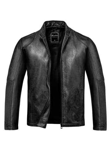 Amaci&Sons Lederjacke OKEMOS in Schwarz