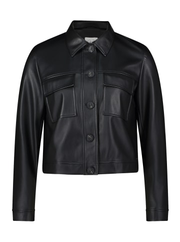 BETTY & CO Lederjacke langarm in Schwarz