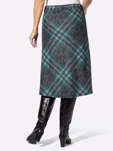WITT WEIDEN Karo-Rock in aquapetrol-schwarz-kariert