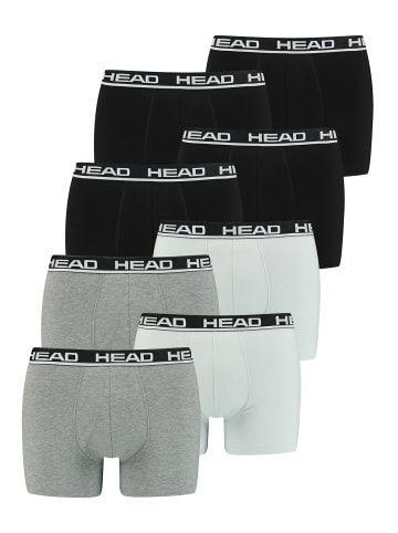 HEAD Boxershorts Head Basic Boxer 8P in Black/Grey Combo