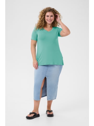 KAFFE curve T-shirt KCjena in Teal